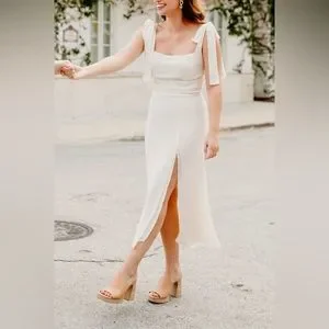 Reformation | Dresses | Reformation Twilight Dress In Ivory